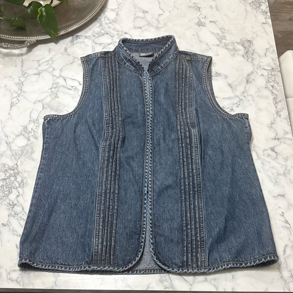 Chico's Blue Denim Vest